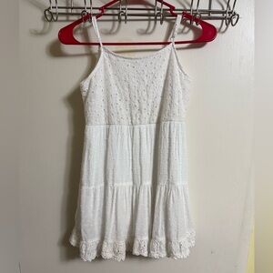 Girls white dress size 7/8 M